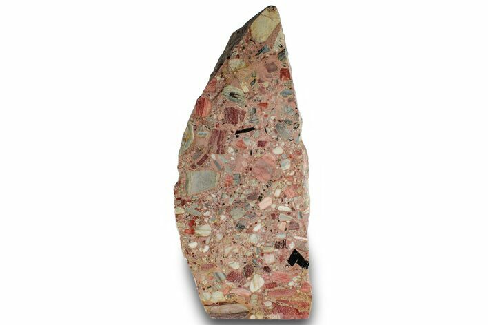 Free-Standing Polished Brecciated Chert Section - Australia #314260